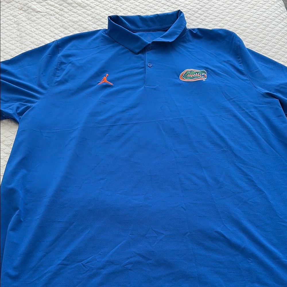 Jordan Florida Gators Men's Royal Blue Polo size 3XL dri fit Nike